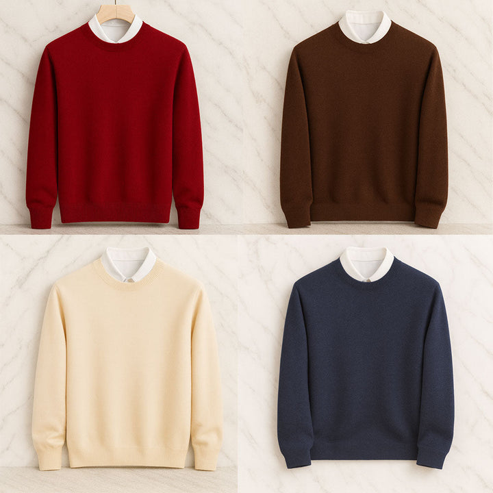 Pull homme en cachemire premium – édition limitée, coupe ajustée