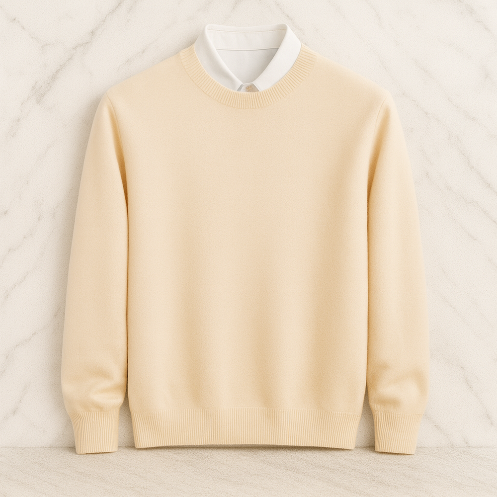 Pull homme en cachemire premium – édition limitée, coupe ajustée