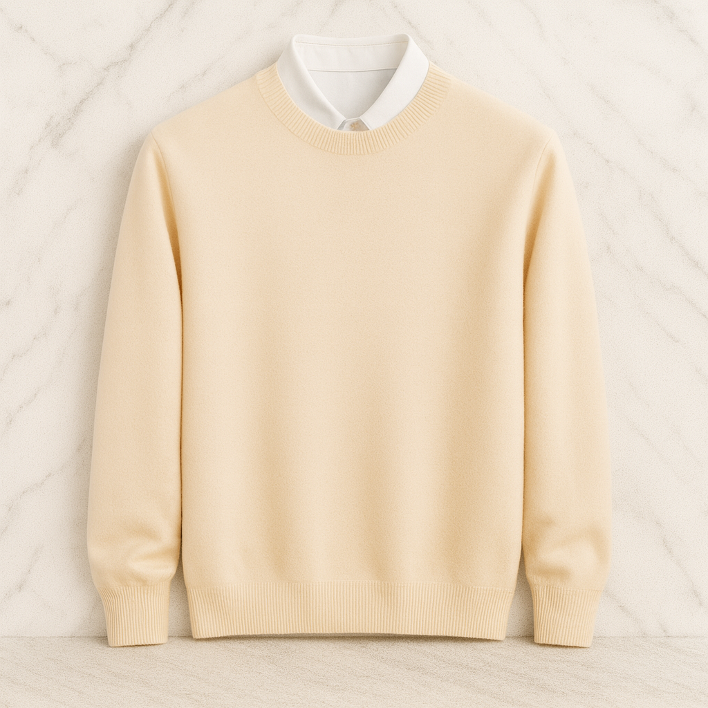 Pull homme en cachemire premium – édition limitée, coupe ajustée