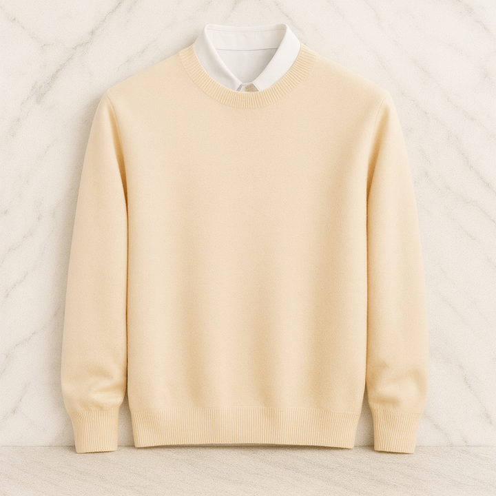 Pull homme en cachemire premium – édition limitée, coupe ajustée