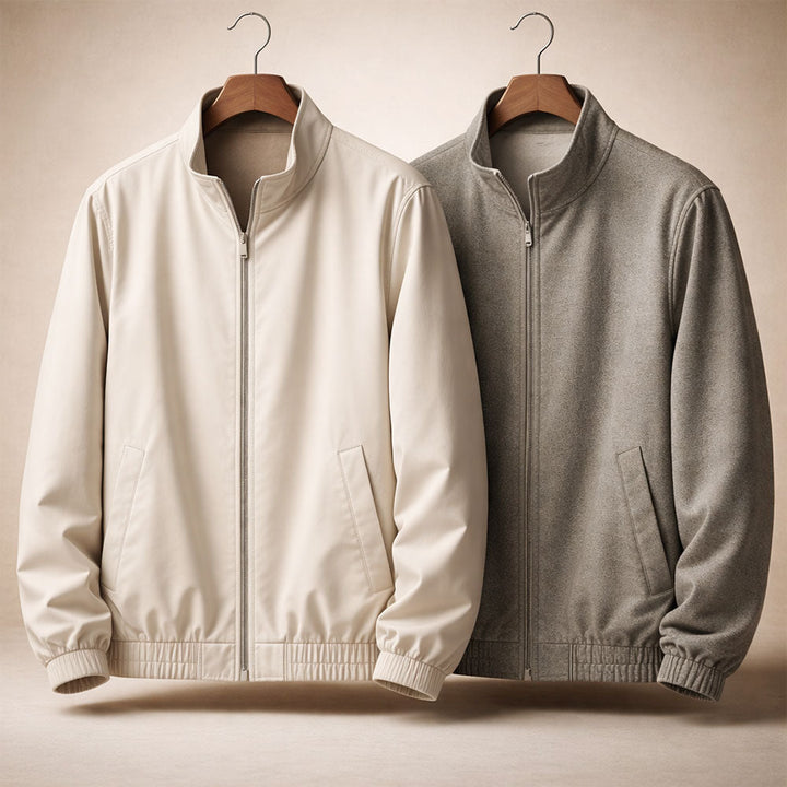 Veste réversible homme zippée – deux styles en une