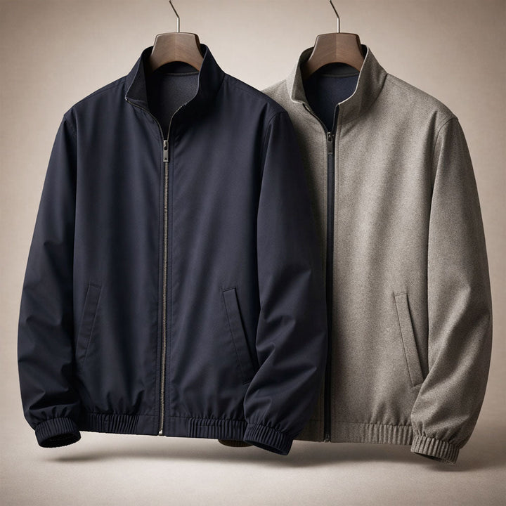 Veste réversible homme zippée – deux styles en une
