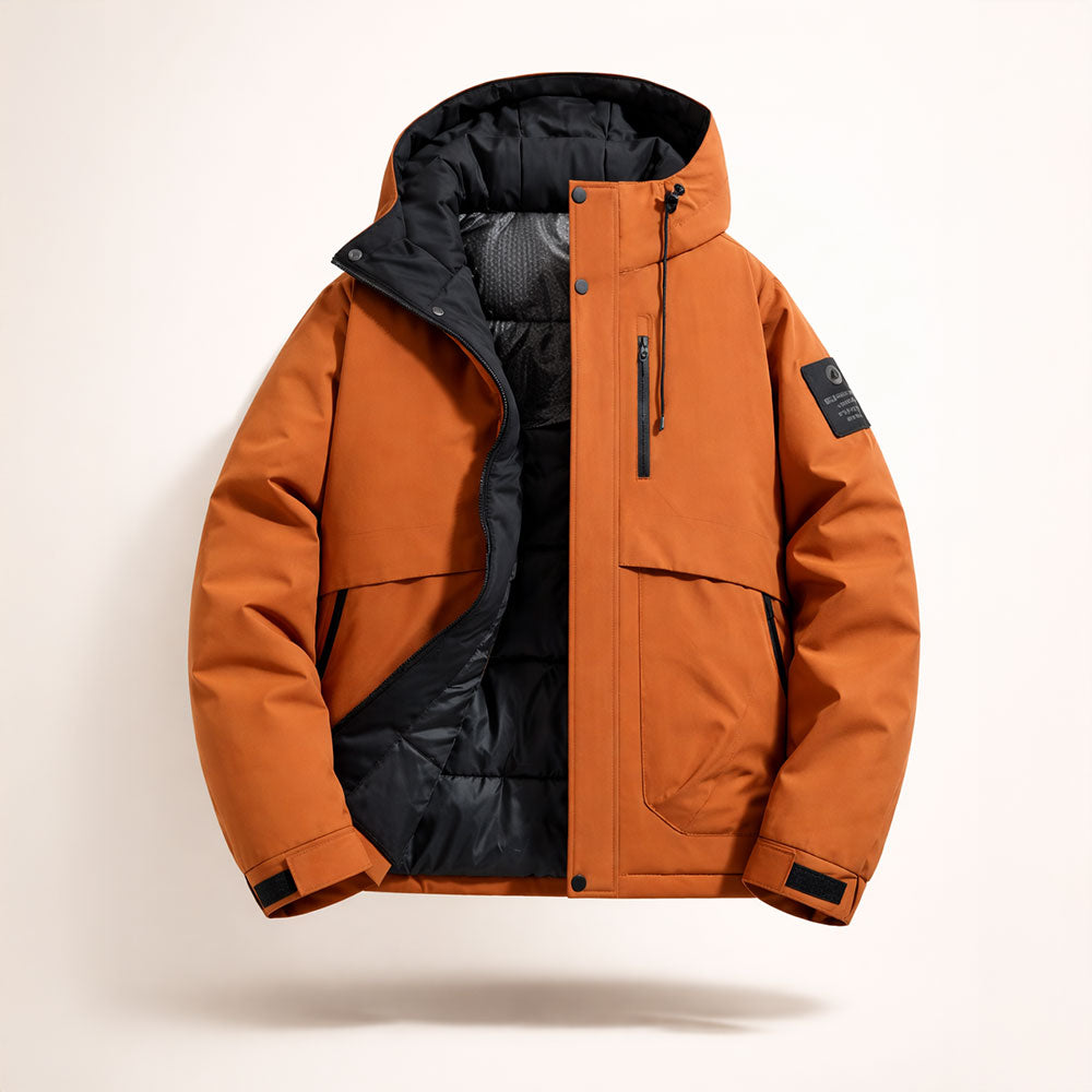 Veste d'hiver homme matelassée – chaude, coupe-vent et durable