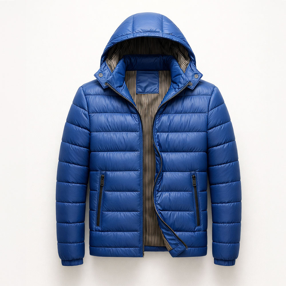 Veste matelassée homme – garnissage coton, coque résistante à l'eau
