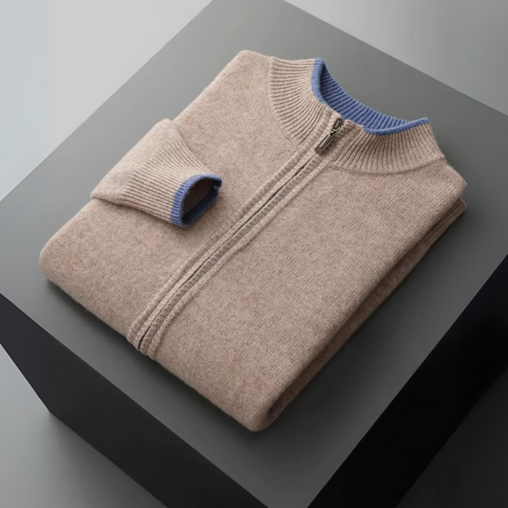 Ensemble lounge homme en laine – veste zippée et jogger