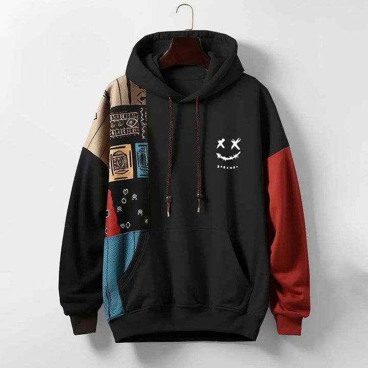 Hoodie homme Riot en coton – colour block contrasté audacieux