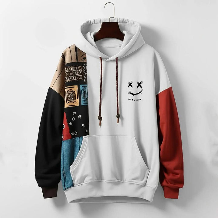 Hoodie homme Riot en coton – colour block contrasté audacieux