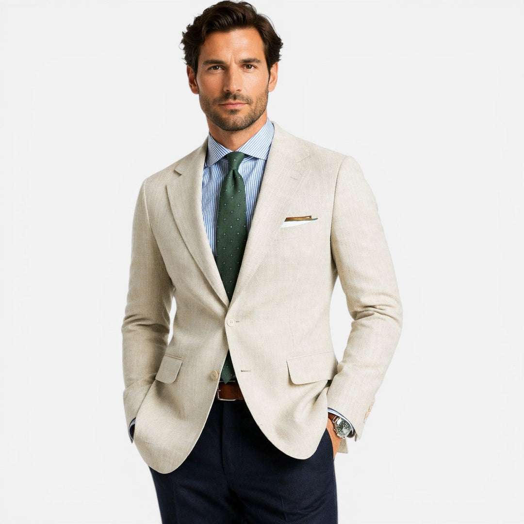 Blazer homme slim en lin – veste d'été smart casual