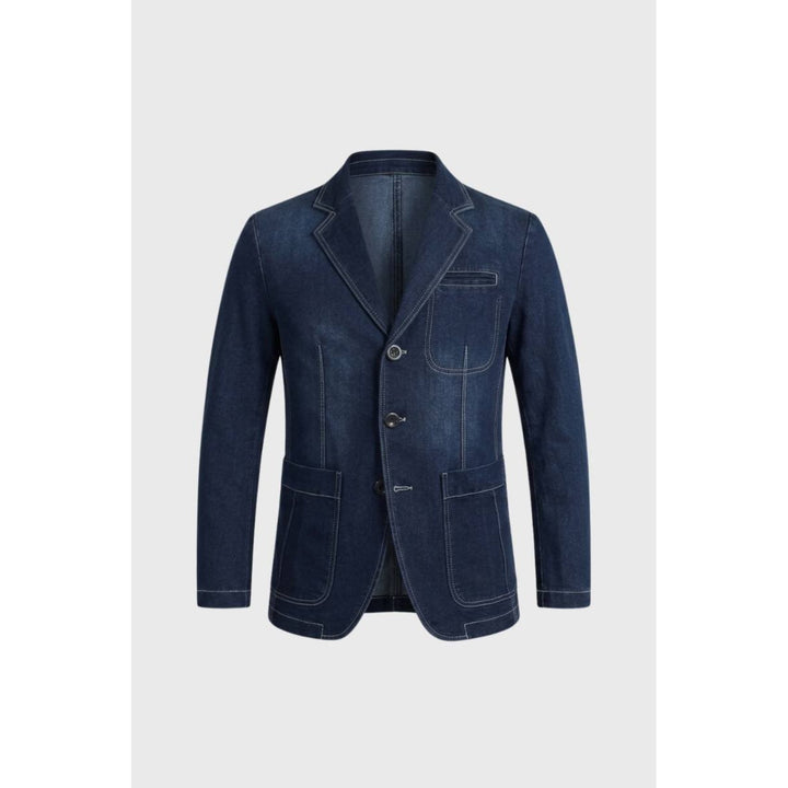 Blazer homme à poches plaquées – boutonné, casual chic