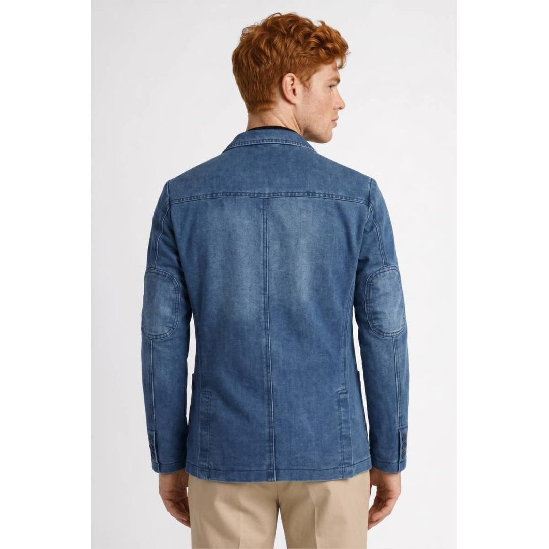 Blazer homme à poches plaquées – boutonné, casual chic