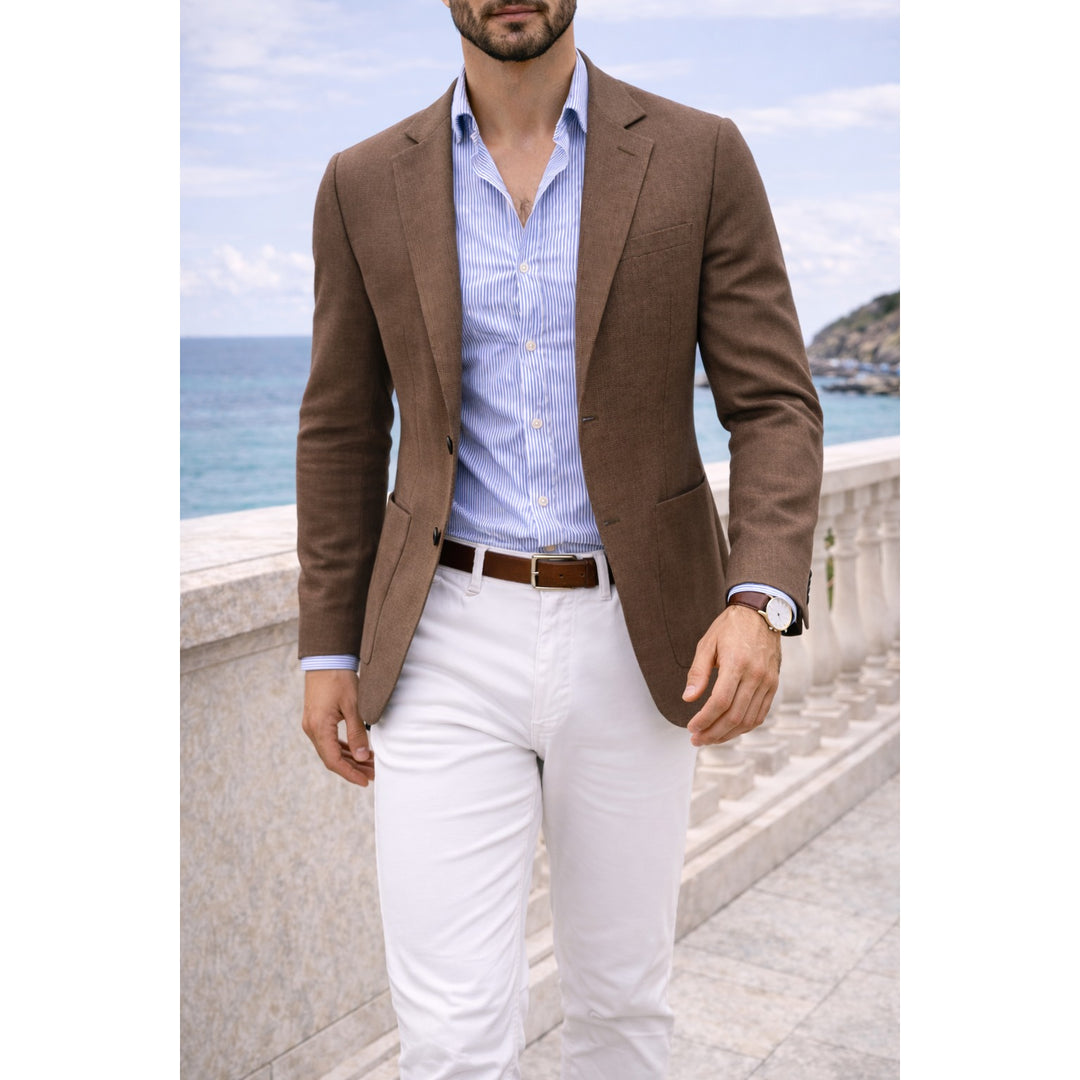 Blazer homme en maille – veste souple smart casual