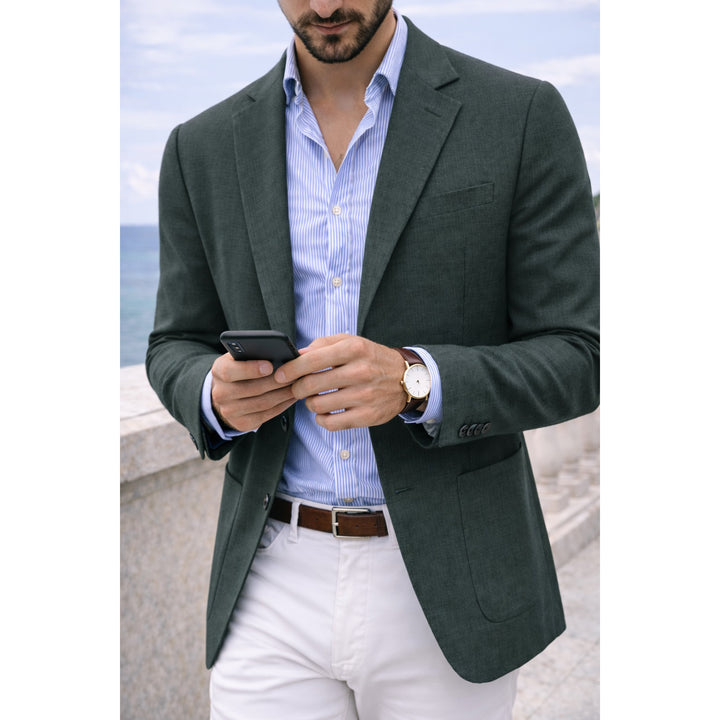 Blazer homme en maille – veste souple smart casual
