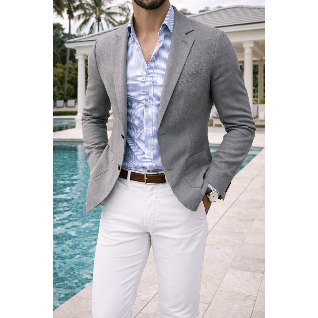 Blazer homme en maille – veste souple smart casual