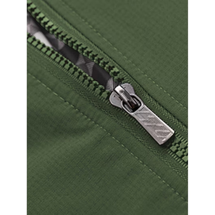 Blouson bomber casual homme à col montant – toucher velours