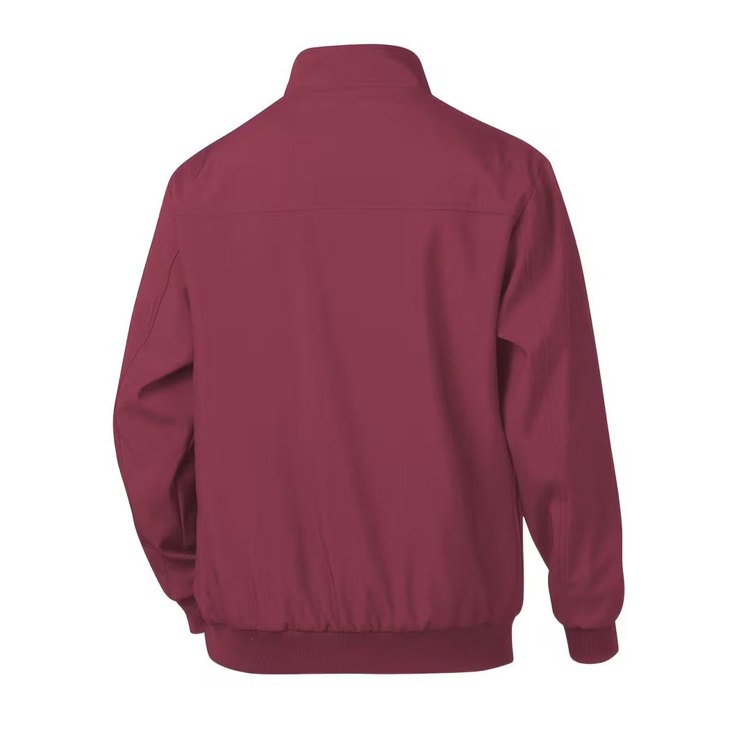 Blouson bomber casual homme à col montant – toucher velours