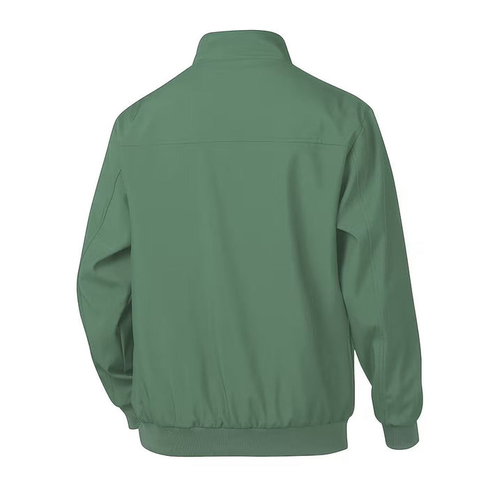 Blouson bomber casual homme à col montant – toucher velours