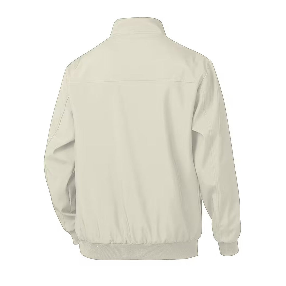 Blouson bomber casual homme à col montant – toucher velours