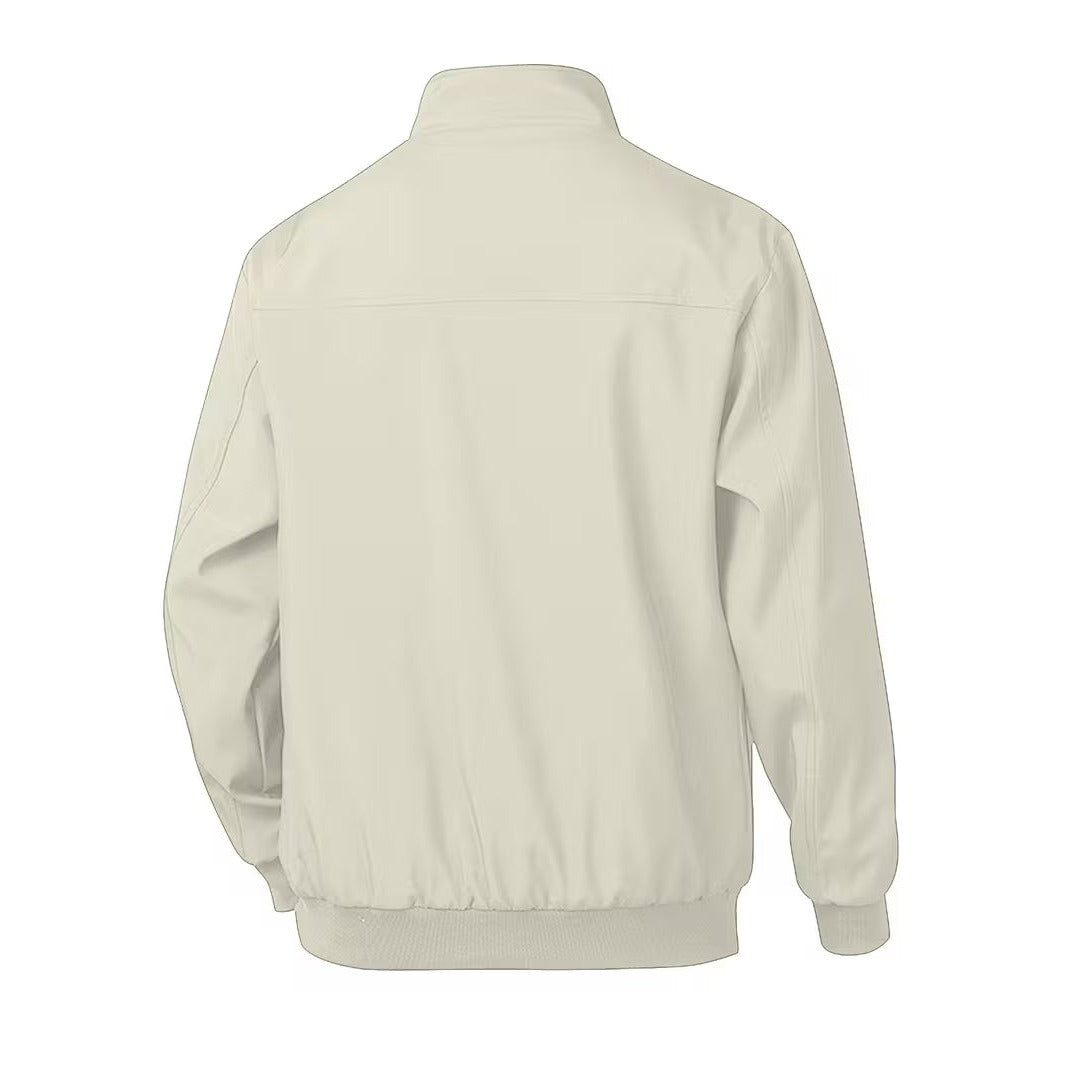 Blouson bomber casual homme à col montant – toucher velours
