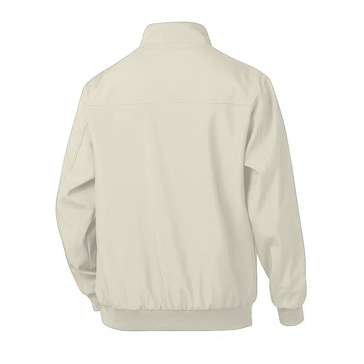 Blouson bomber casual homme à col montant – toucher velours