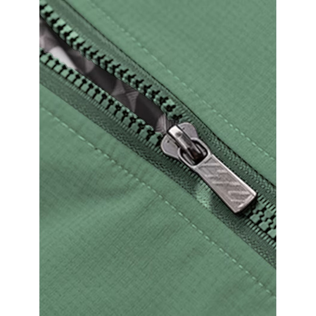 Blouson bomber casual homme à col montant – toucher velours