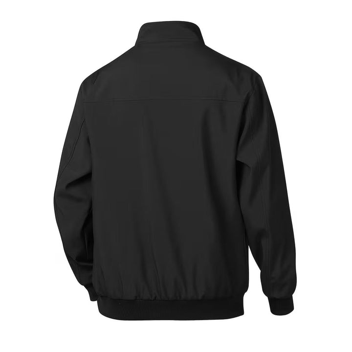 Blouson bomber casual homme à col montant – toucher velours