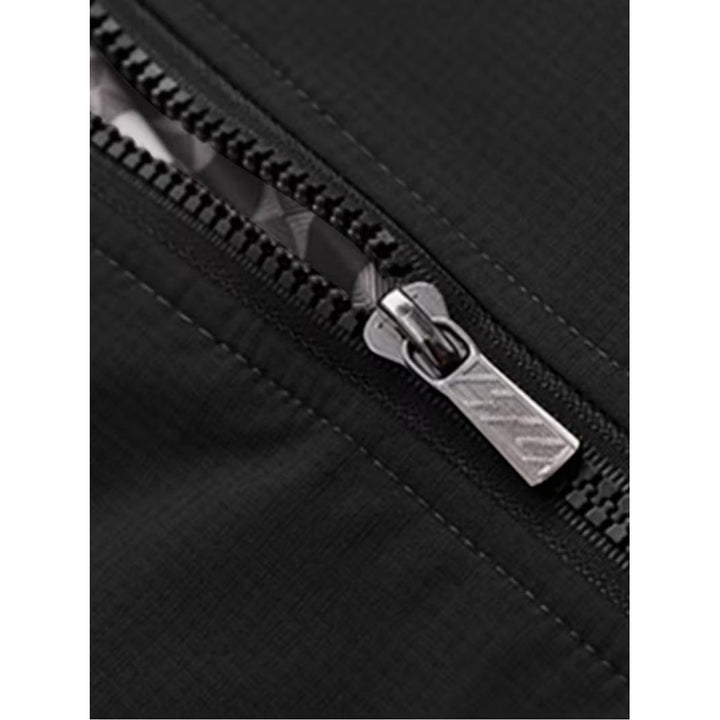 Blouson bomber casual homme à col montant – toucher velours