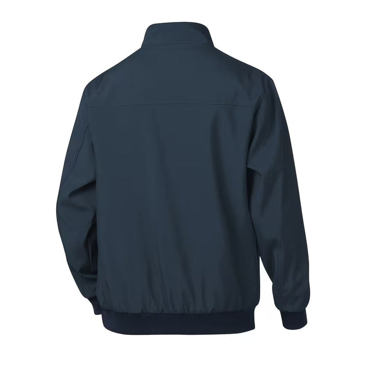 Blouson bomber casual homme à col montant – toucher velours
