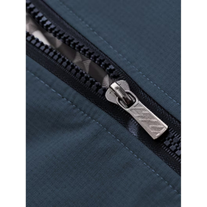 Blouson bomber casual homme à col montant – toucher velours