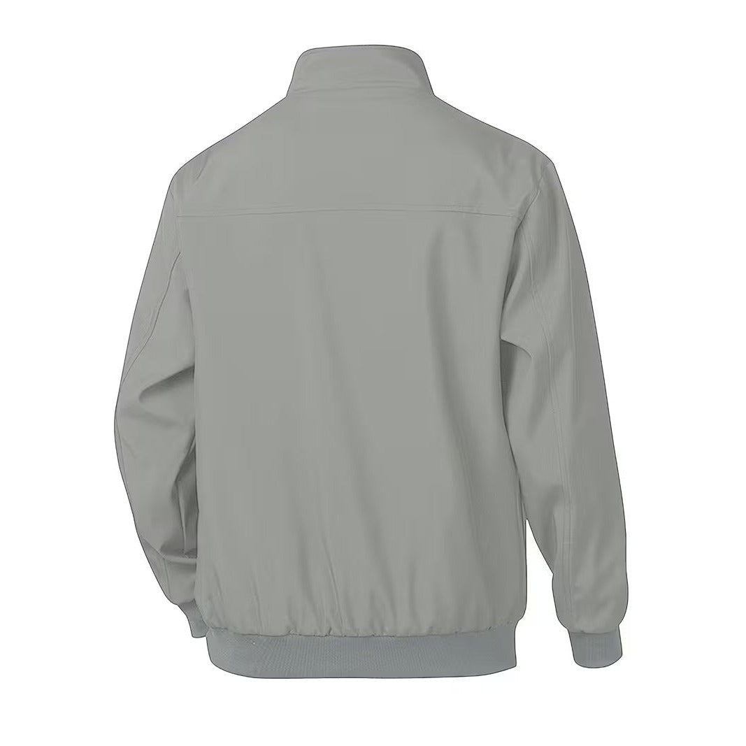 Blouson bomber casual homme à col montant – toucher velours