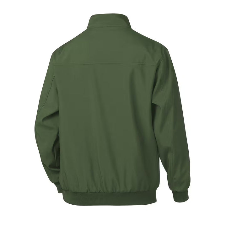 Blouson bomber casual homme à col montant – toucher velours
