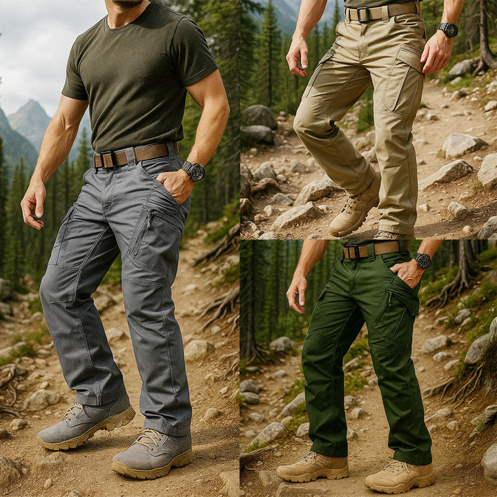 Pantalon cargo homme multipoches – tissu résistant et respirant