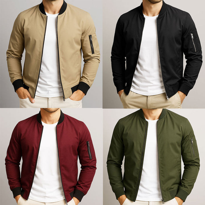 Veste homme zippée – coupe ajustée et style intemporel