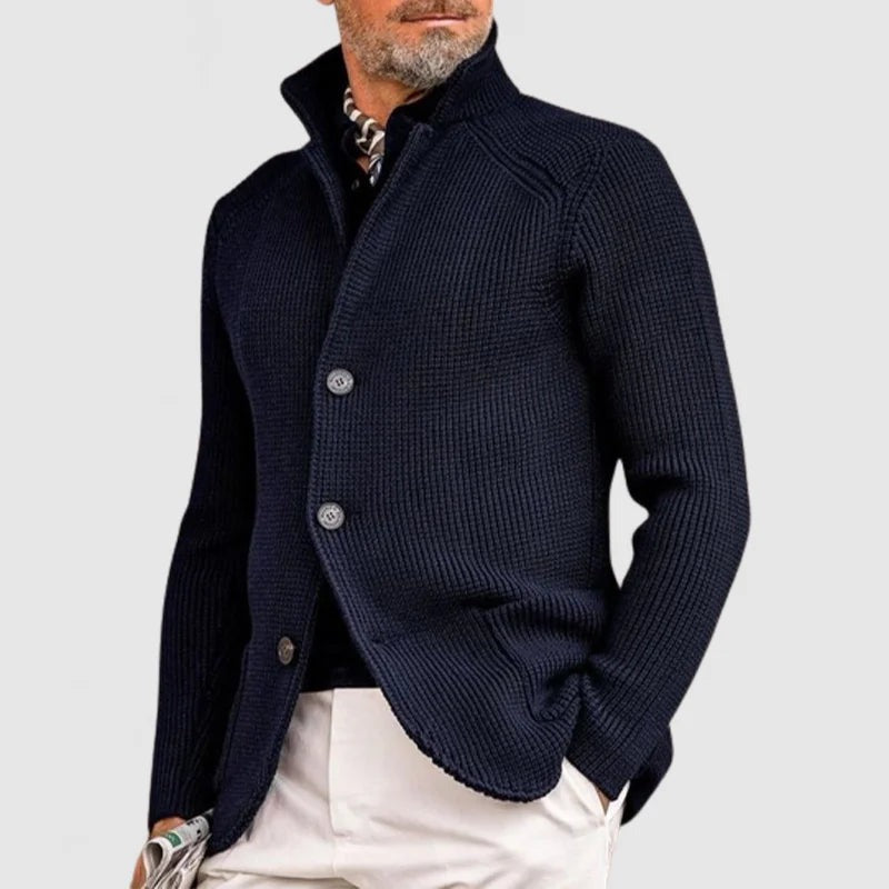 Cardigan Ben en maille fine – boutonné, chaud et raffiné