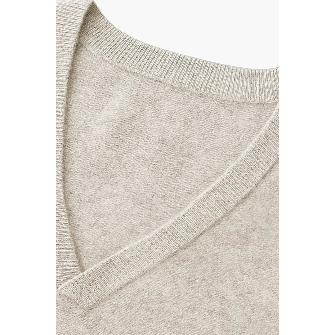 Cardigan homme col V en laine mérinos – maille classique