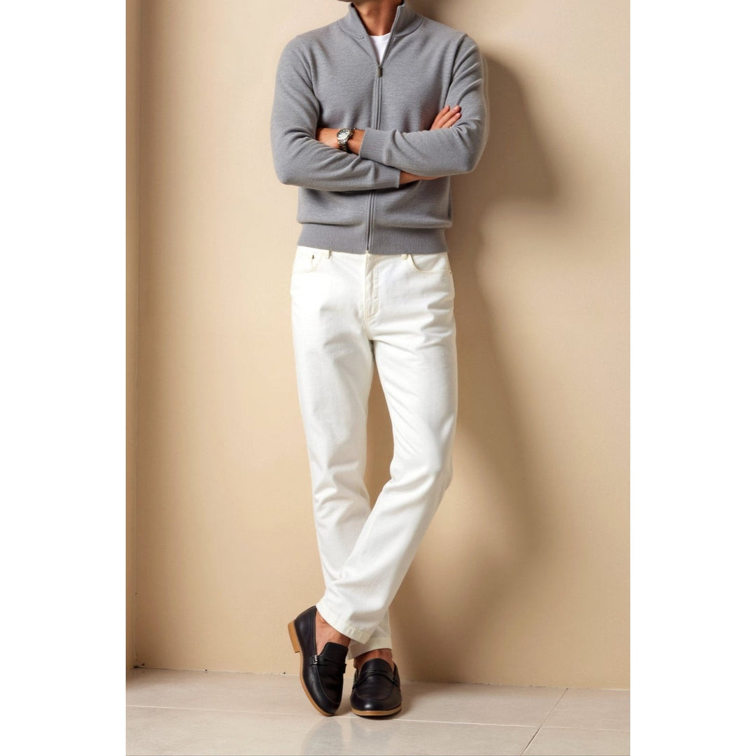 Cardigan homme slim zippé – silhouette élégante et épurée