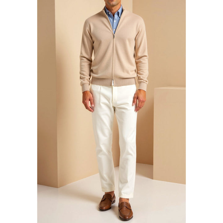 Cardigan homme slim zippé – silhouette élégante et épurée