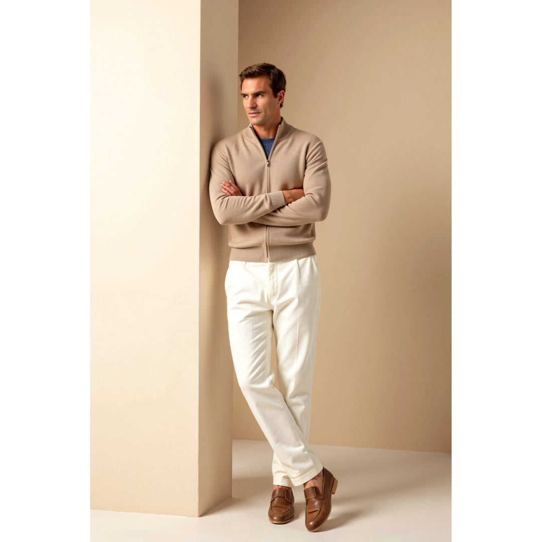 Cardigan homme slim zippé – silhouette élégante et épurée