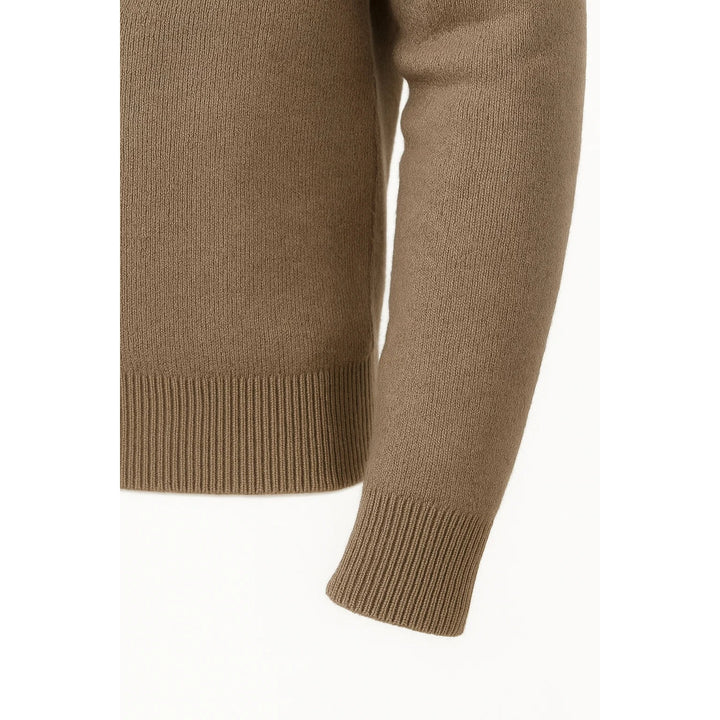 Cardigan zippé à capuche homme en laine mérinos – maille épaisse