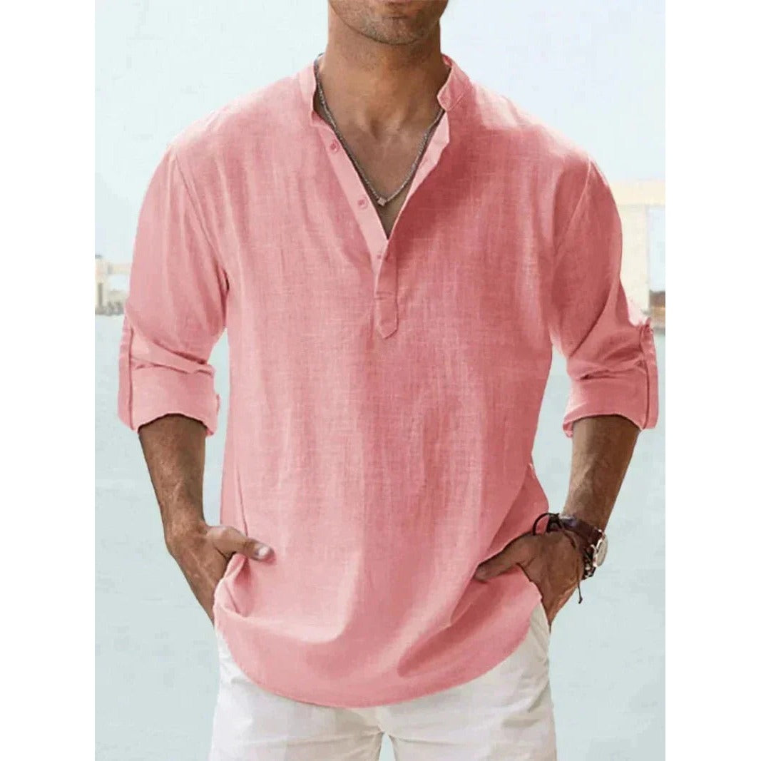 Chemise homme en lin à manches longues – fraîcheur élégante