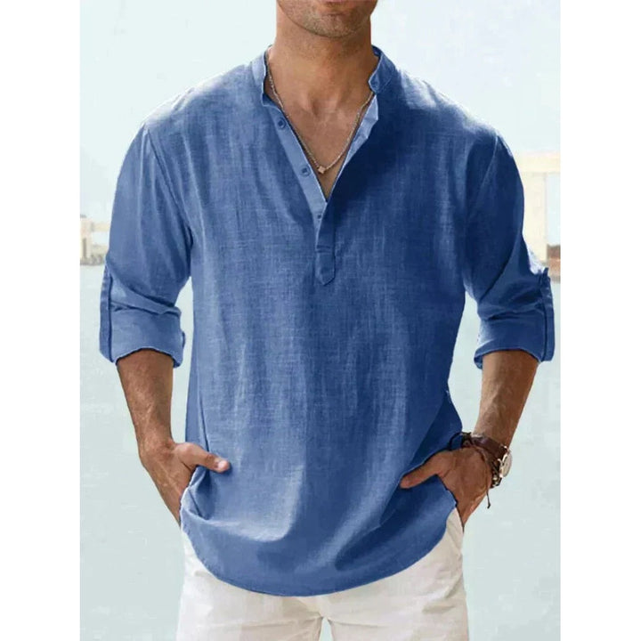 Chemise homme en lin à manches longues – fraîcheur élégante