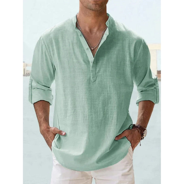 Chemise homme en lin à manches longues – fraîcheur élégante