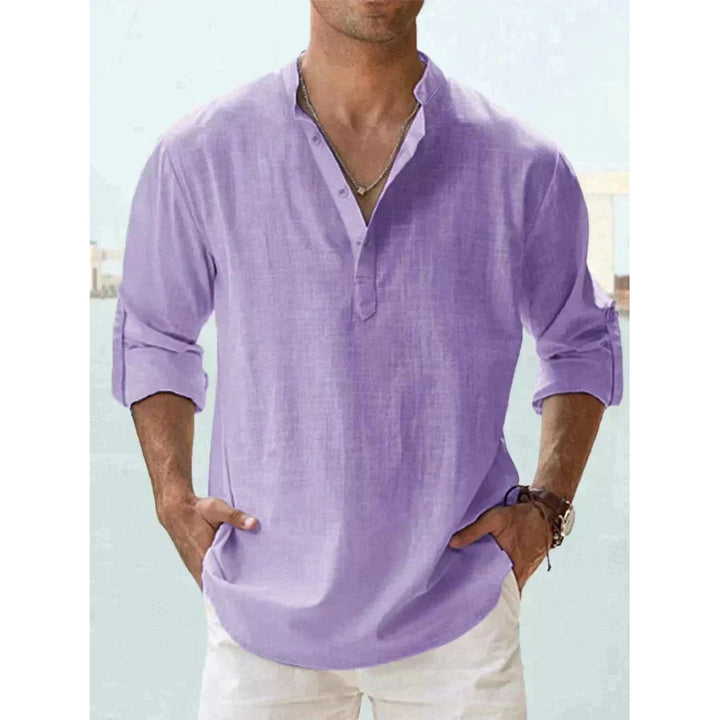 Chemise homme en lin à manches longues – fraîcheur élégante