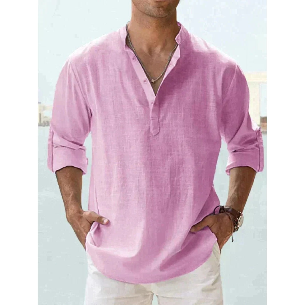 Chemise homme en lin à manches longues – fraîcheur élégante