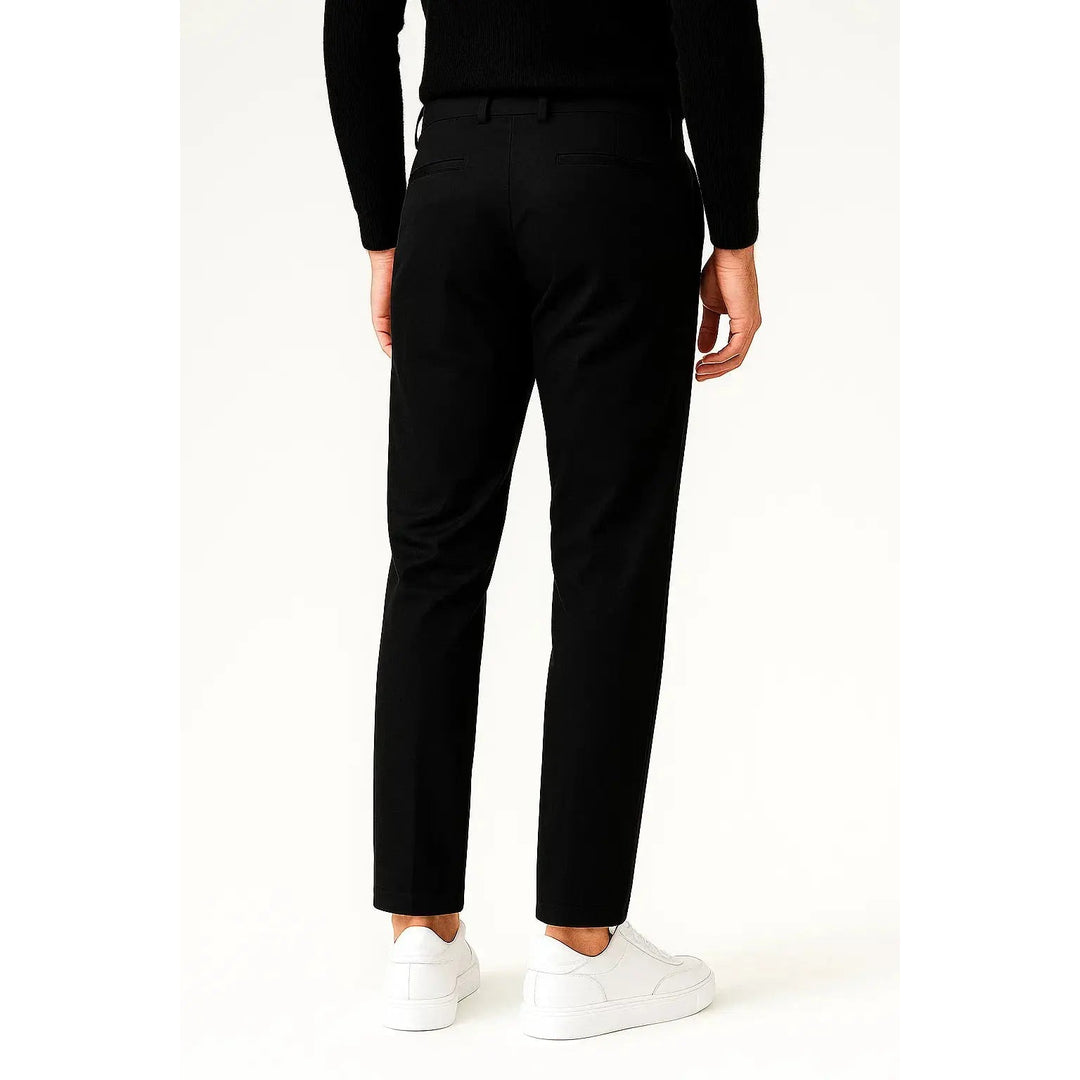 Chino homme en coton stretch – coupe droite classique