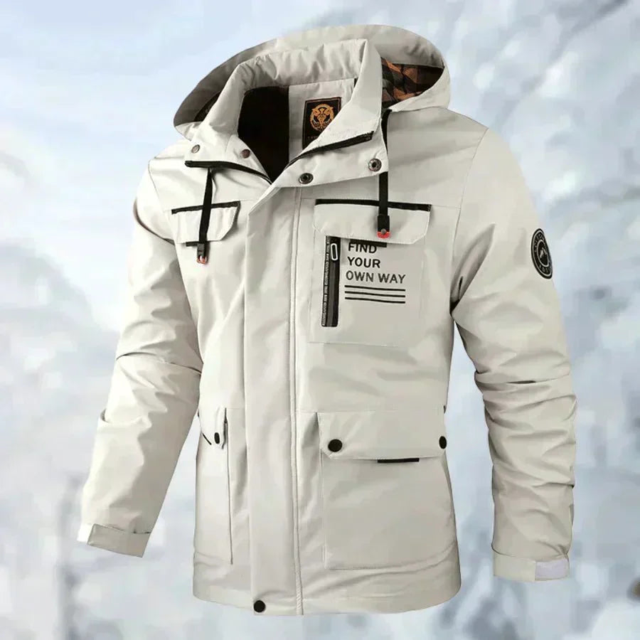 Veste d'hiver homme outdoor – coupe-vent et résistante à l'eau