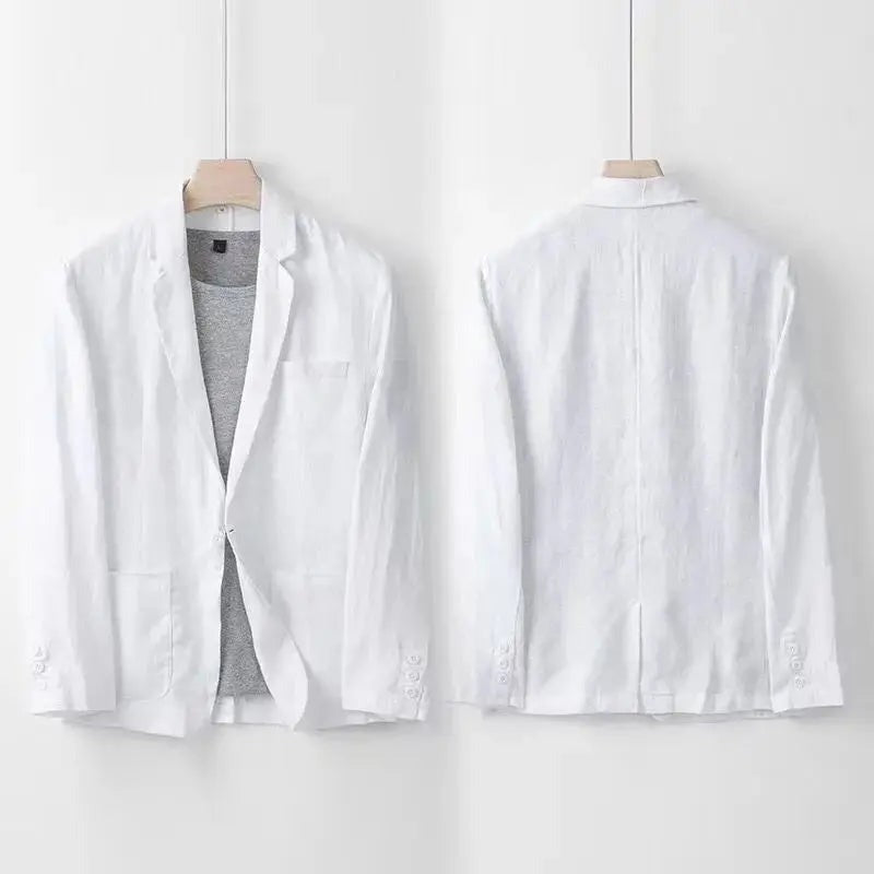 Costume homme en lin et coton – deux pièces léger et respirant