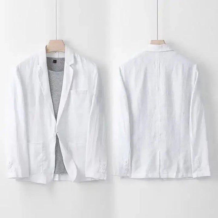 Costume homme en lin et coton – deux pièces léger et respirant