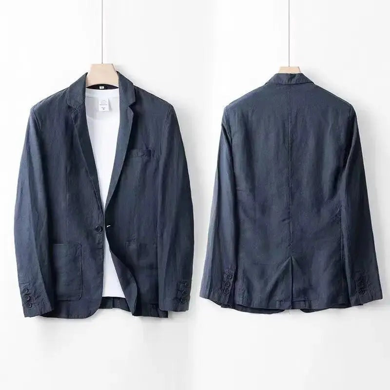 Costume homme en lin et coton – deux pièces léger et respirant