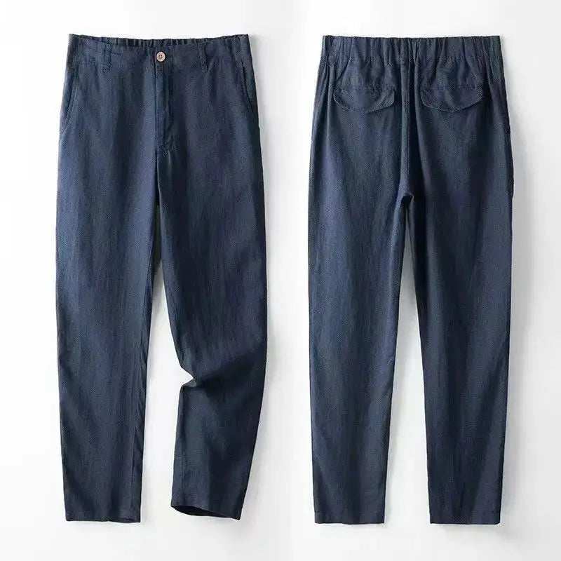 Costume homme en lin et coton – deux pièces léger et respirant