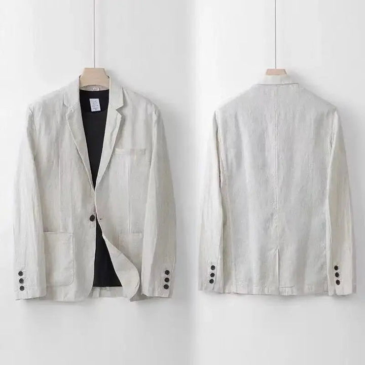 Costume homme en lin et coton – deux pièces léger et respirant